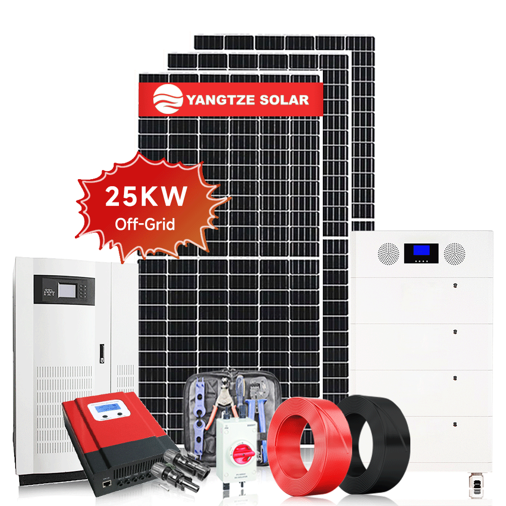 25kw 30 kw 10mw complete off grid converter power bank solar system power plant lithium battery for houses