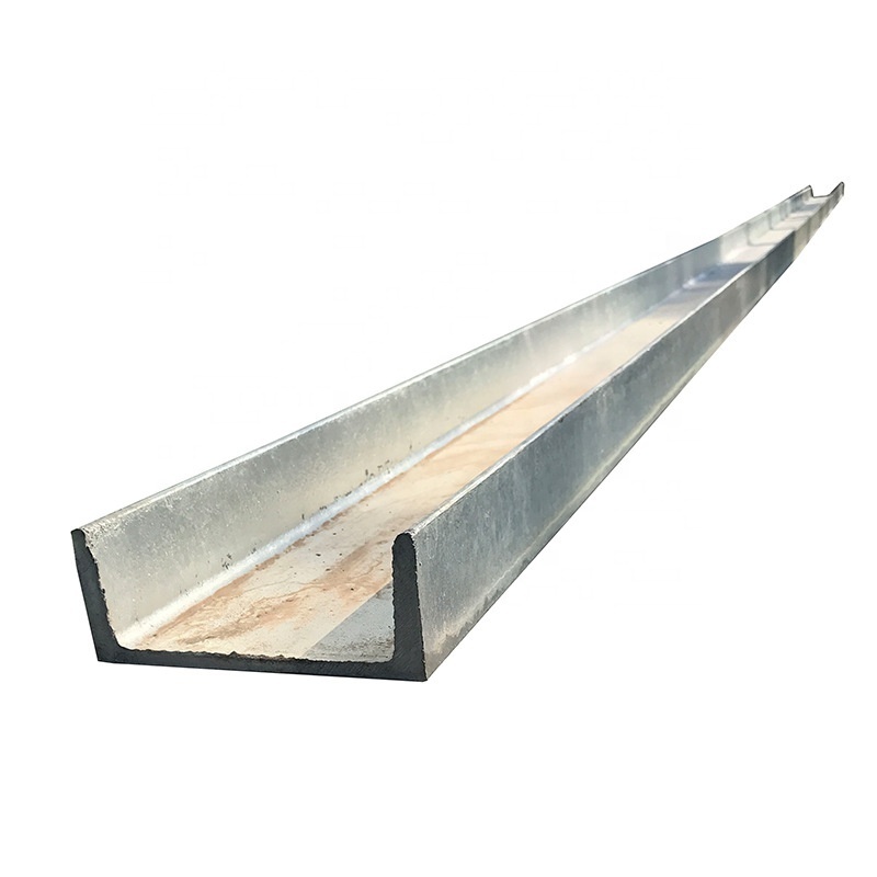 High quality Light steel U channel galvanized steel Bar in stock with low price