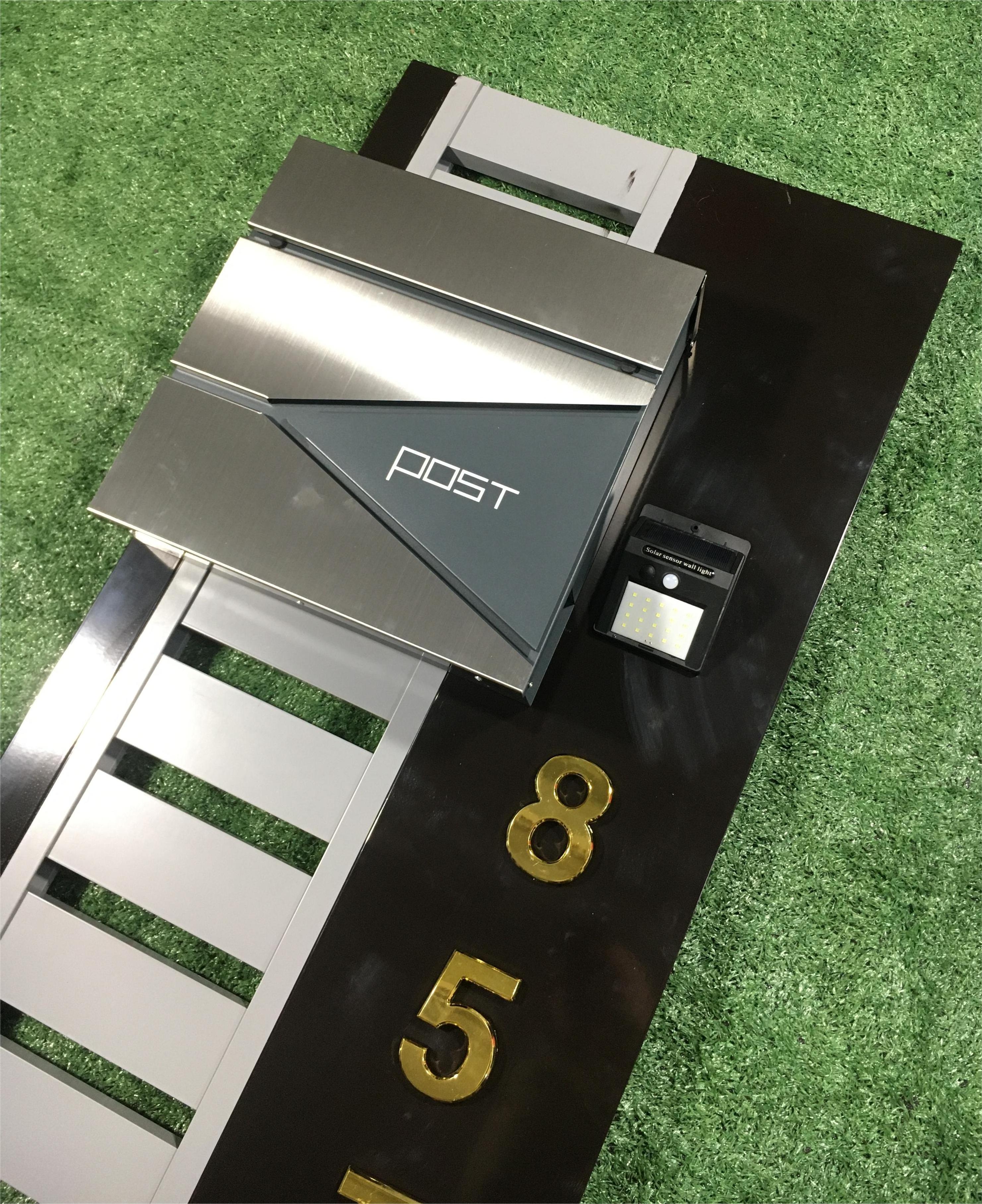 Wholesales metal steel outdoor  mailboxes customized modern design mail letter post box