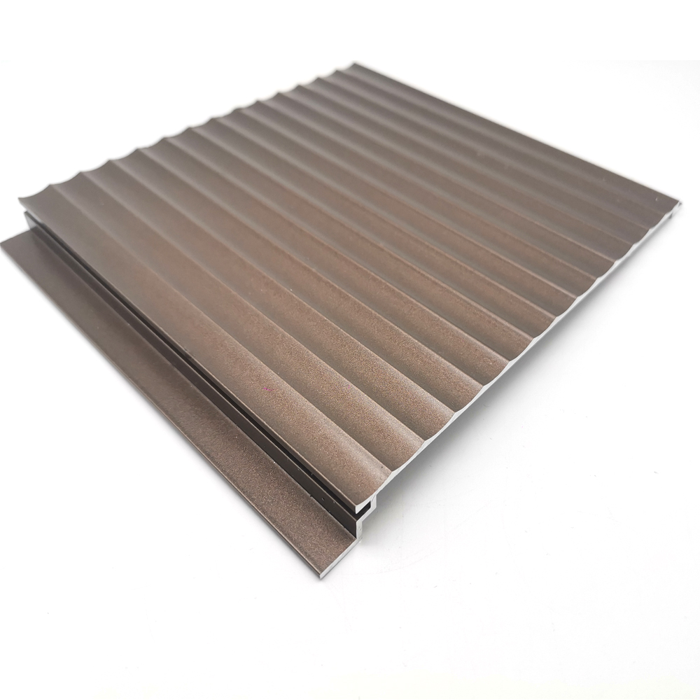 Aluminum Metals Products Corrugated Panel Extrusion Profile for decorate