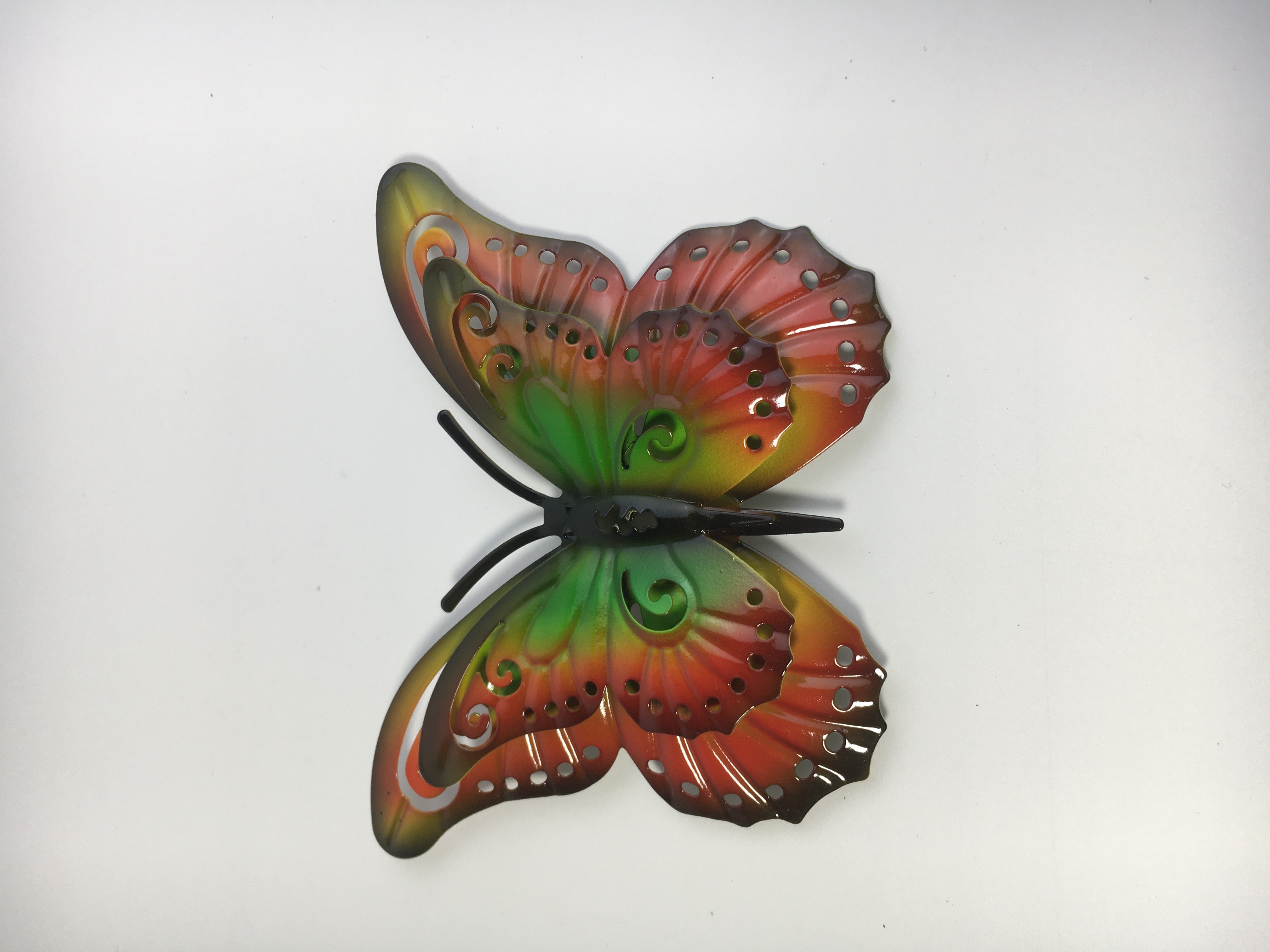 Metal Butterfly Wall Hanging Insects 3D Crafts Iron Art Butterfly Outdoor Garden Iron Decoration