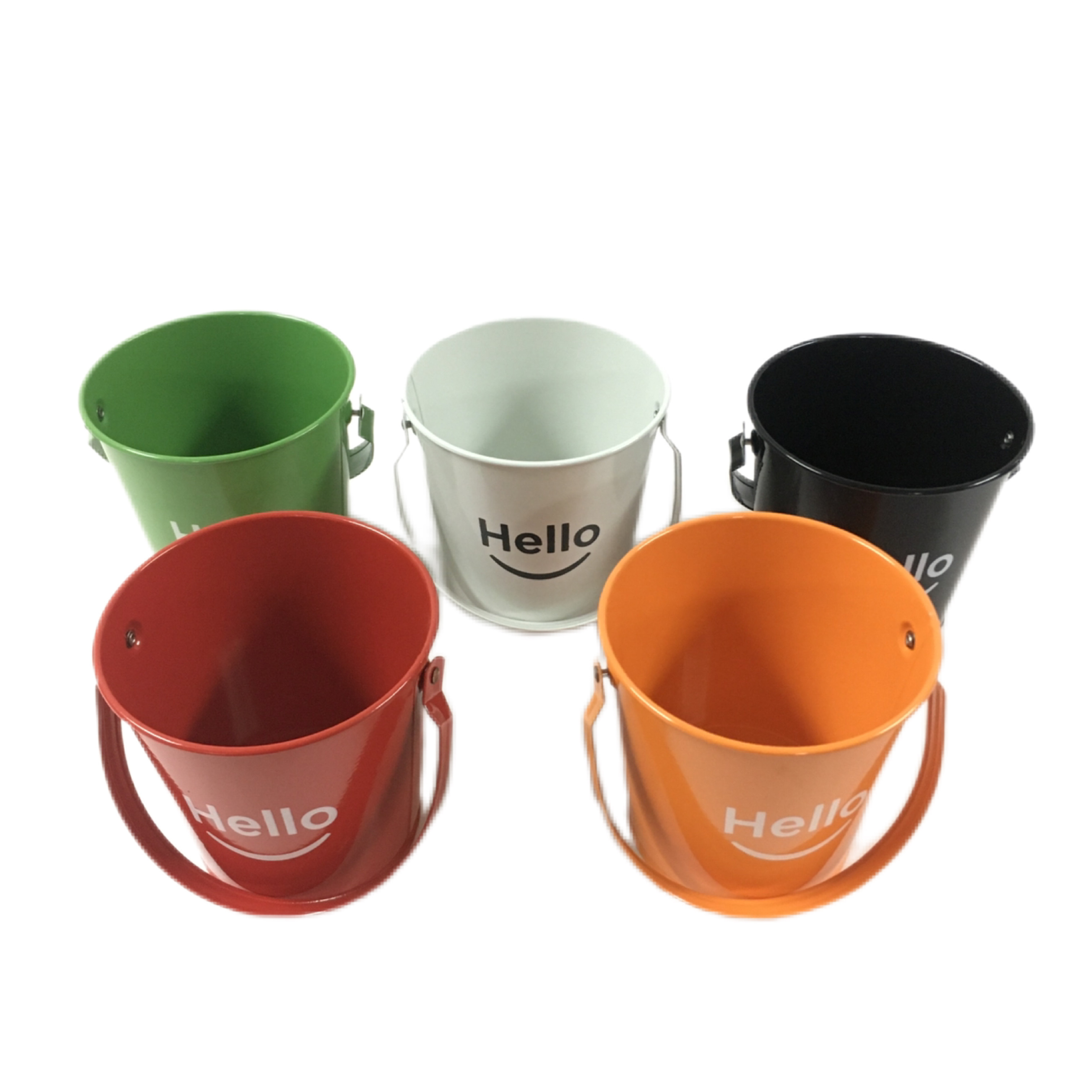 Round 0.8L  /1.6L Bar Tool Beer Wine  Galvanized Iron Metal Ice Bucket Tin Pail With Bottle Opener