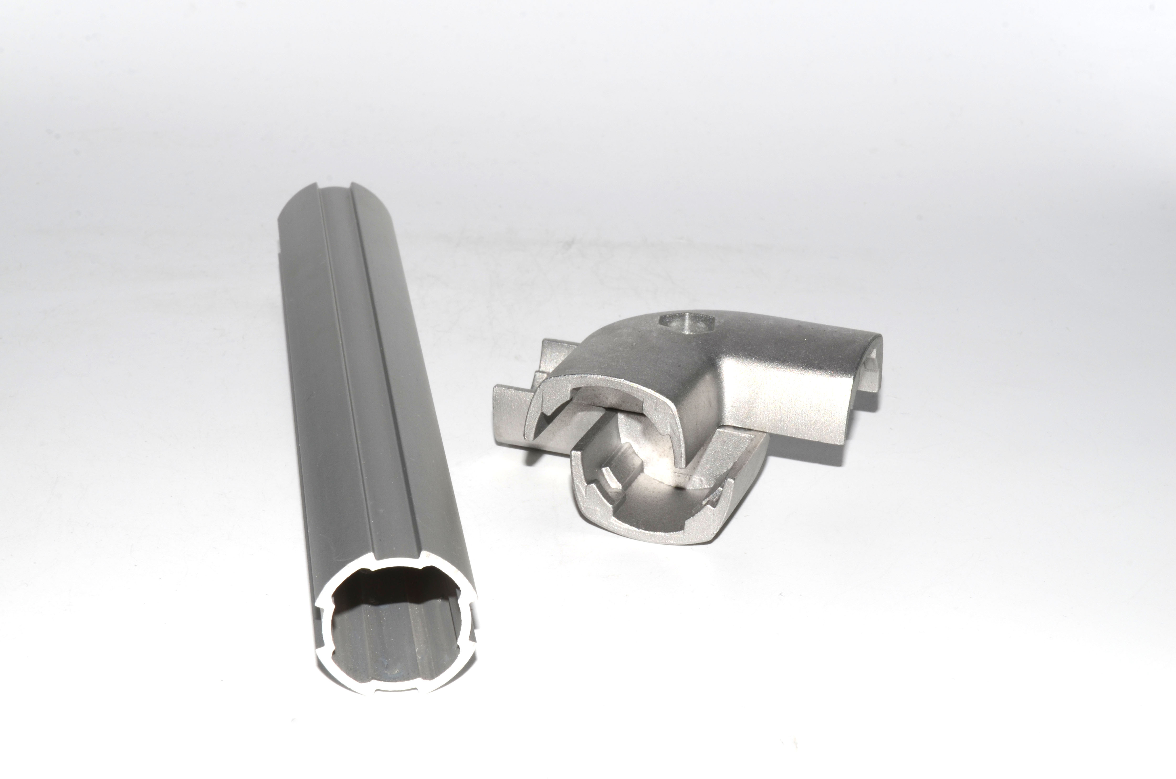 Aluminum Tubes  Fittings Two Way Round 90 Degree Elbow Connector/ Aluminium Pipe Joints