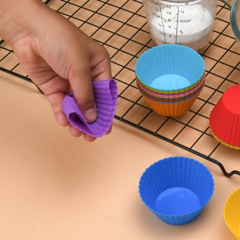 Reusable DIY Cake Mold Silicone Pastry Muffin Cupcake Non Stick Baking Mould