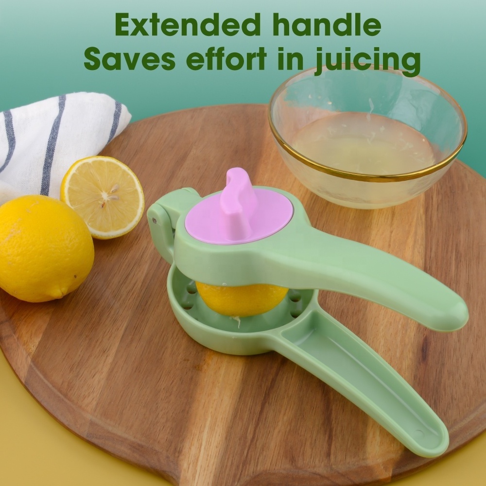 Manual Fruit Juicer Rotary Lemon Juicer Kitchen Gadget Lemon Squeezer Manual Citrus Press