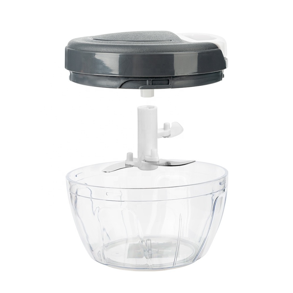 3 Blades Food Processor Multi-Function Chopper Quick Manual Plastic Mini Vegetable Garlic Chopper