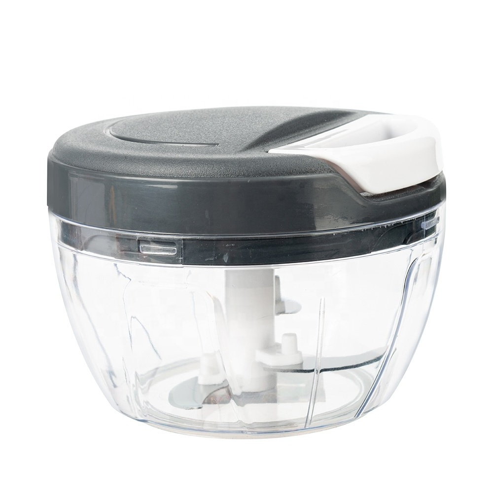 3 Blades Food Processor Multi-Function Chopper Quick Manual Plastic Mini Vegetable Garlic Chopper