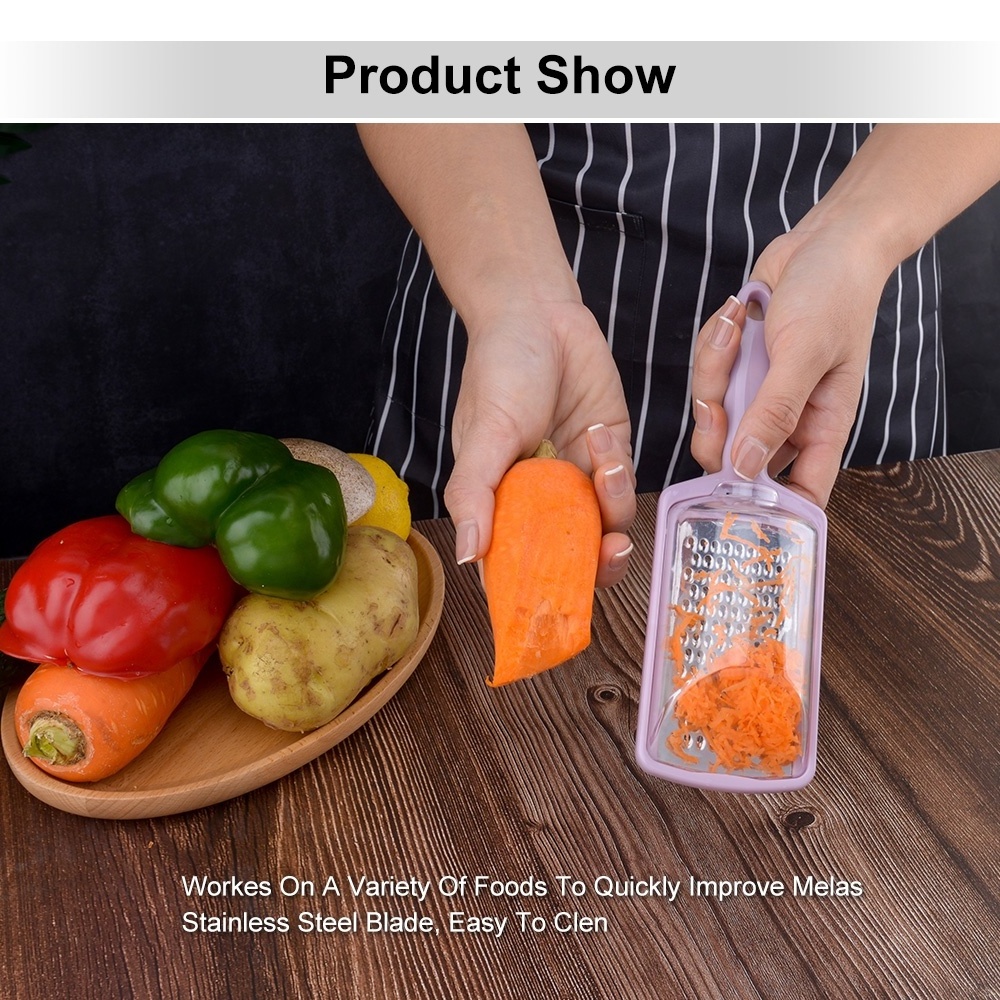 Kitchen Gadget Stainless Steel Box Grater Kitchen Fruit Vegetable Grater With Container Box