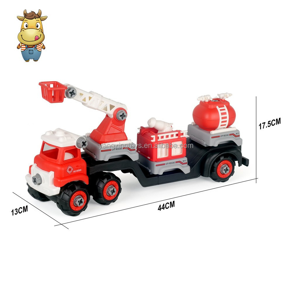 3 in 1 Children Learning Gift Take Apart Vehicle Fine movements Inertia Car Toy Truck With Screw Drill