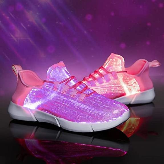 kids Led lighting Flashing Fiber Shoe Led Flashing Lights Shoe safety shoe for men