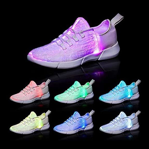 kids Led lighting Flashing Fiber Shoe Led Flashing Lights Shoe safety shoe for men