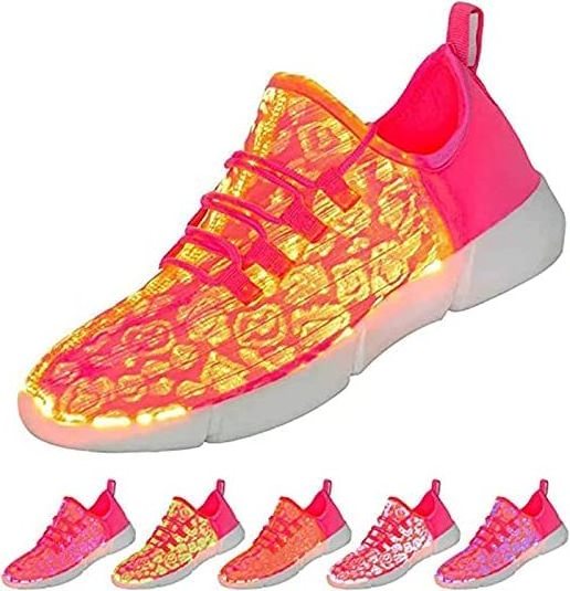 kids Led lighting Flashing Fiber Shoe Led Flashing Lights Shoe safety shoe for men