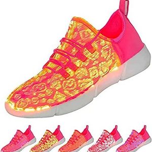 kids Led lighting Flashing Fiber Shoe Led Flashing Lights Shoe safety shoe for men