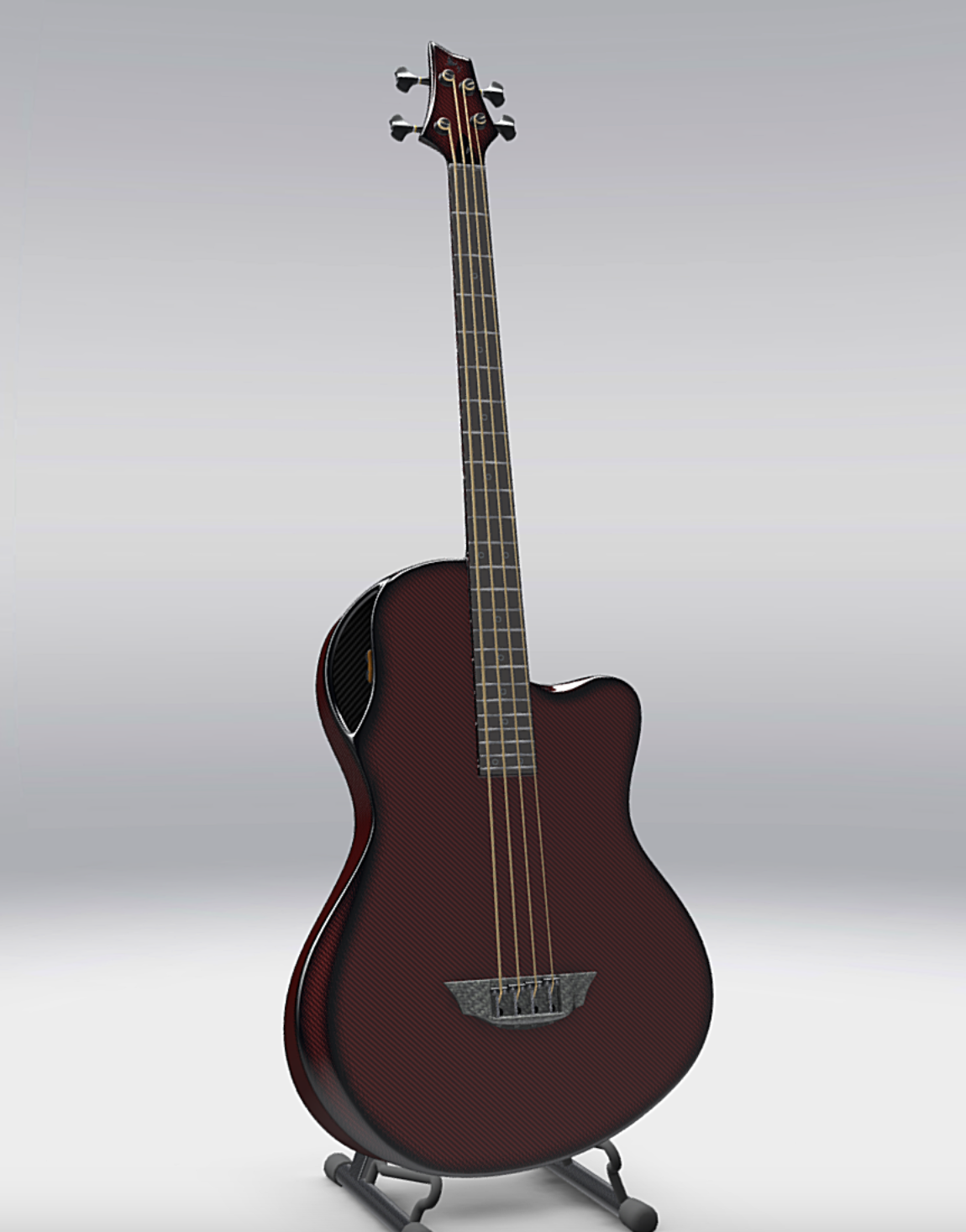 acoustic carbon fiber bass guitar