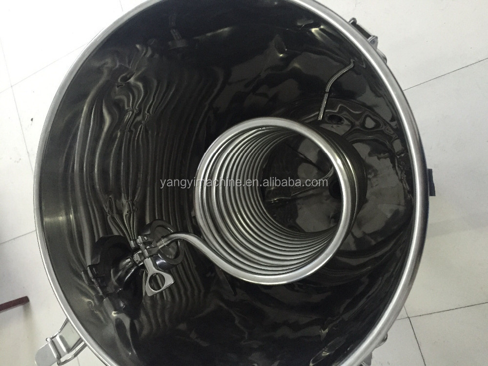 50L 100L Stainless steel conical fermenter with cooling coil for beer brewing equipment