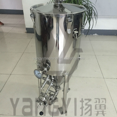 50L 100L Stainless steel conical fermenter with cooling coil for beer brewing equipment