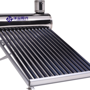 Copper coil pressurized solar water heater