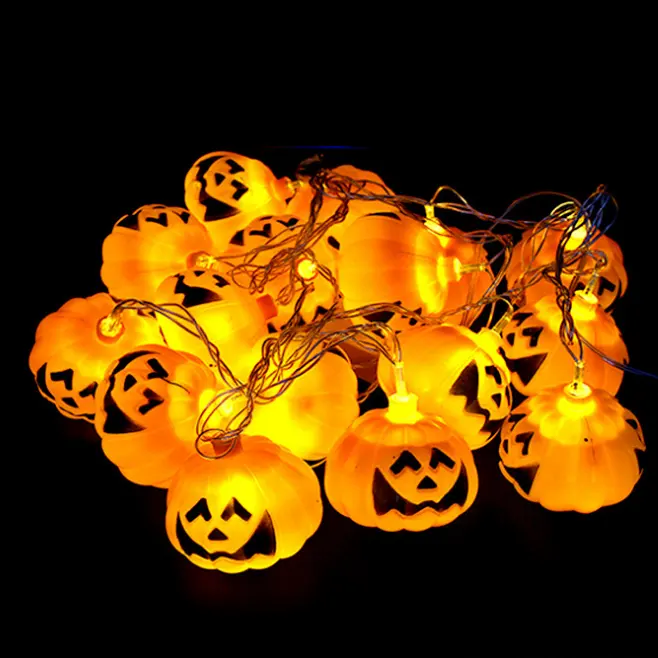 halloween decorations 2023 outdoor hanging string lights LED pumpkin lights waterproof Orange Jack-O lantern LED battery  led