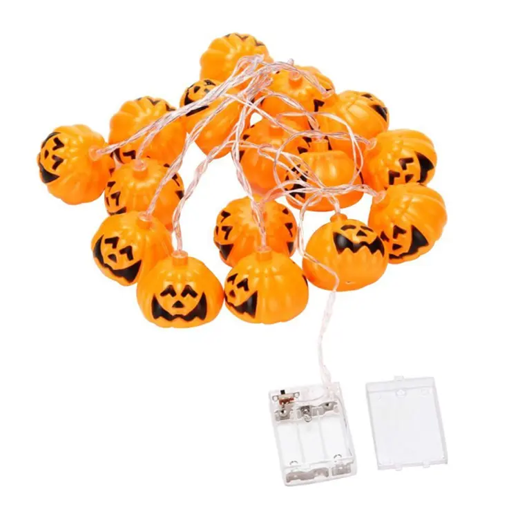 halloween decorations 2023 outdoor hanging string lights LED pumpkin lights waterproof Orange Jack-O lantern LED battery  led