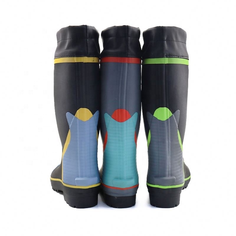 Lapps Wholesale High-Top Industrial Gumboots Shoes Steel Toe Work Safety For Men Waterproof Rubber Boots With Lining