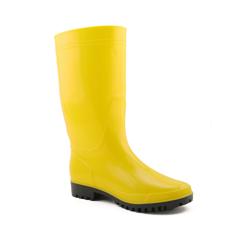 Lapps Factory Oil acid alkali resistant waterproof cheap non safety light weight anti slip men PVC rubber rain boots for work