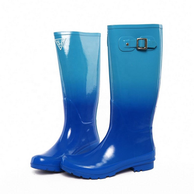 Lapps Custom Tube Reusable Long Waterproof Anti-Slip Knee Thigh High Biker Wellies Gumboots Rain Boots With Lining