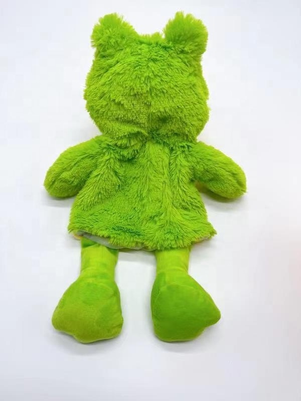 Cheap factory frog hand puppet stuffed plush animal toy