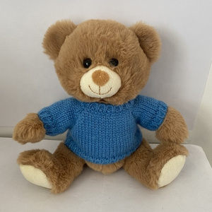 high quality custom teddy bear with knitting sweater