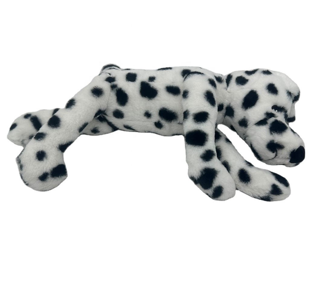 Best Selling White Black Dog Plush Toy Soft Cute Stuffed Animal Toys Dogs