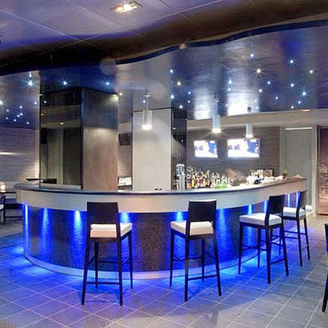 YESTONE  bar furniture sets Night club royal seatsdesign eagle club couches bar furniture sets marble top light up bar counter