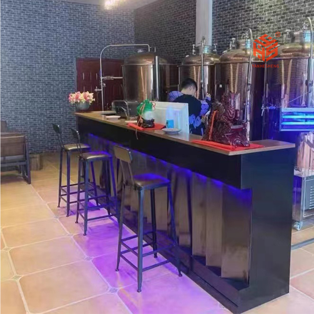 2022 NEW kitchen bar counter marble coffee outdoor cocktail bar counter for home circle luxury led bar counter