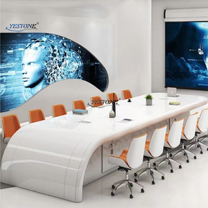 YESTONE u shape office Traditional Style office meeting room table use 8 10 12 14 person conference table desk for office