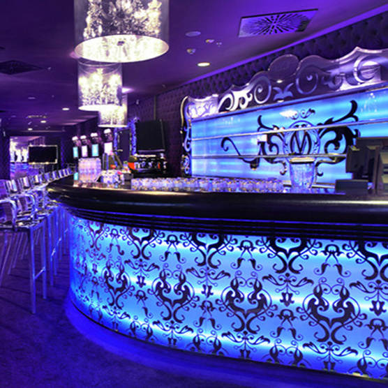 YESTONE  bar furniture sets Night club royal seatsdesign eagle club couches bar furniture sets marble top light up bar counter