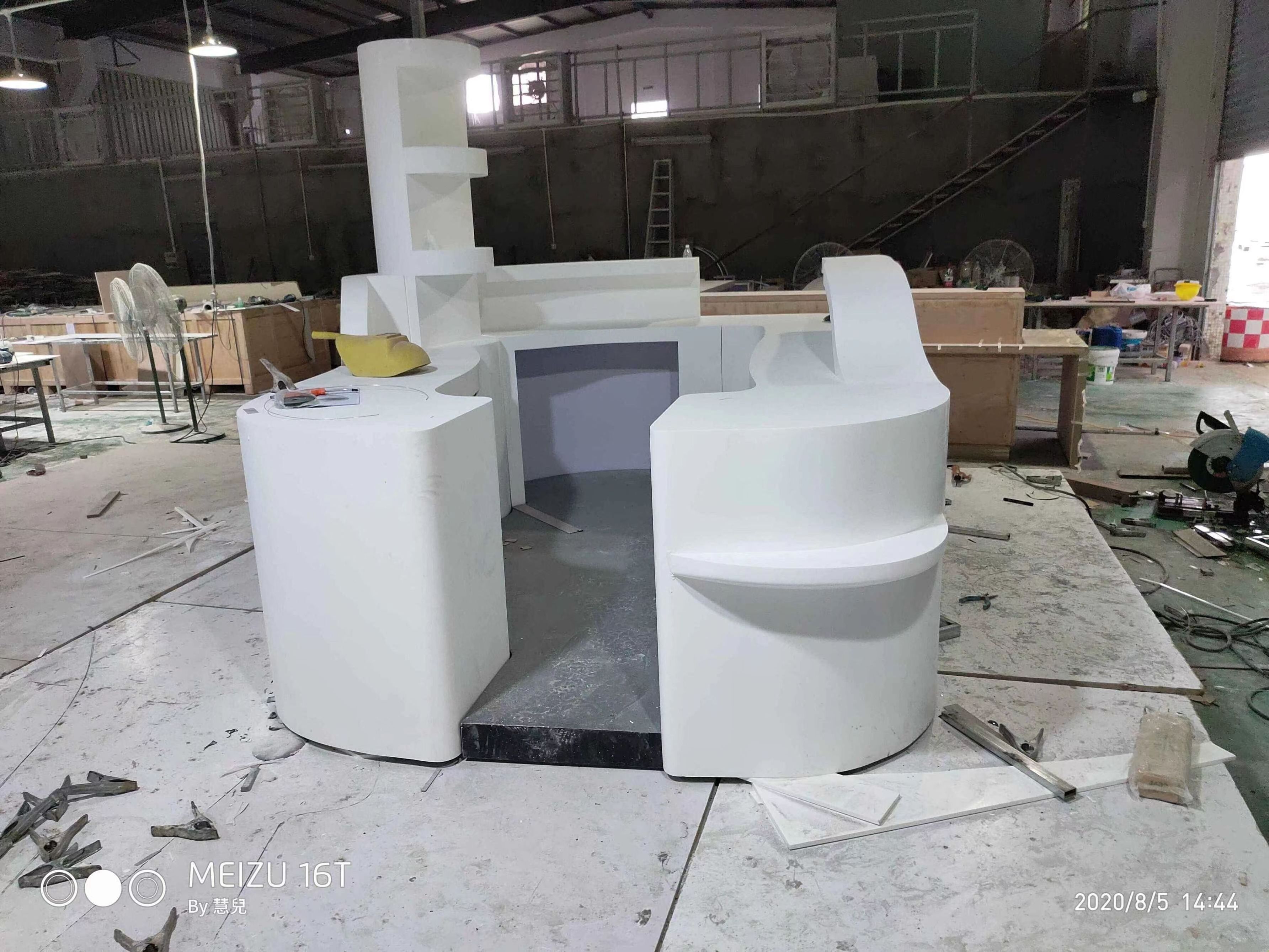 Factory custom height bar stools nightclub design outdoor restaurant counter bar home  semi circle front desk white bar cabinet