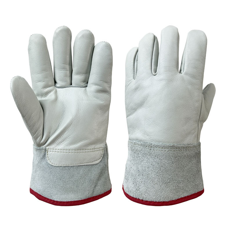 Cold Low Temperature LN freeze Construction cryogenic Liquid Nitrogen cold storage Leather Work Gloves