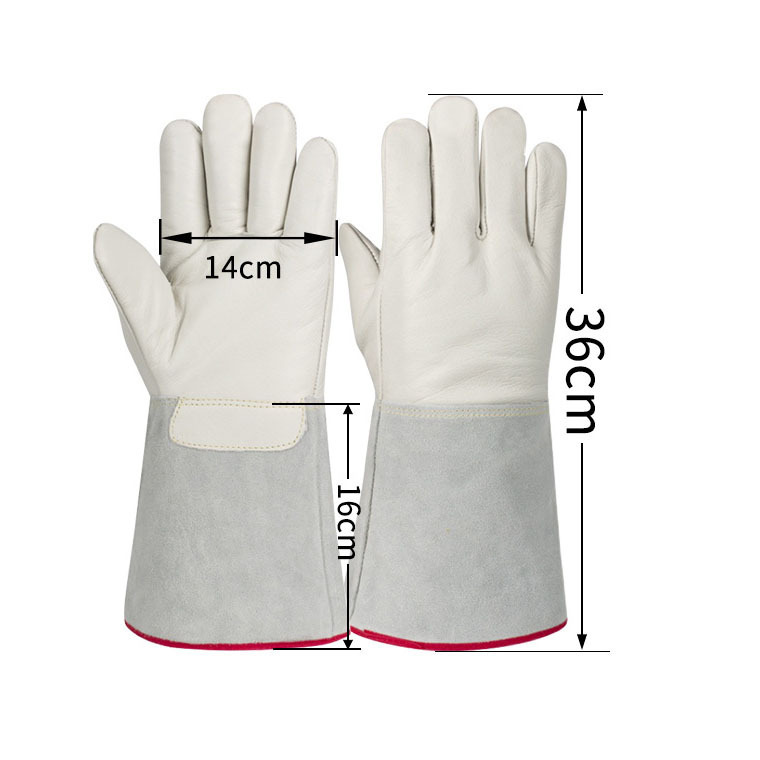 Cold Low Temperature LN freeze Construction cryogenic Liquid Nitrogen cold storage Leather Work Gloves