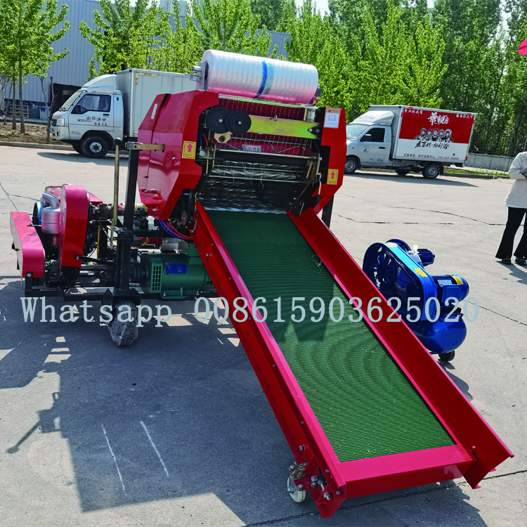 Widely used Automatic Mini Foage Silage Round Baler Packing And Wrapper Machine For Sale