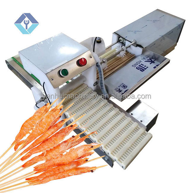 machine cut potato skewer Automatic desktop shish kebab maker lamb skewer making machine