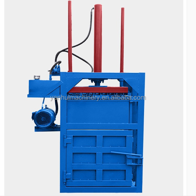 Hydraulic plastic bottle baling press machine/Small Business compactor for waste paper, recycling cardboard baler