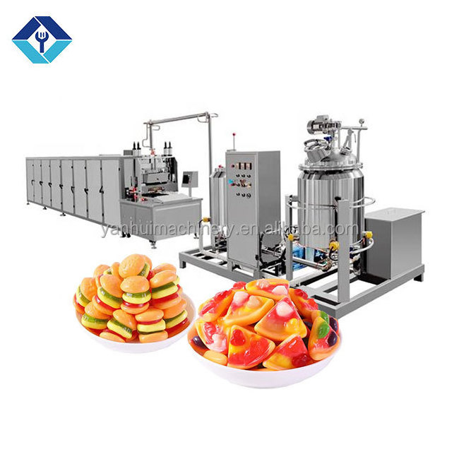 Multifunctional jelly gummy candy depositing line marmalade toffee candy making machine