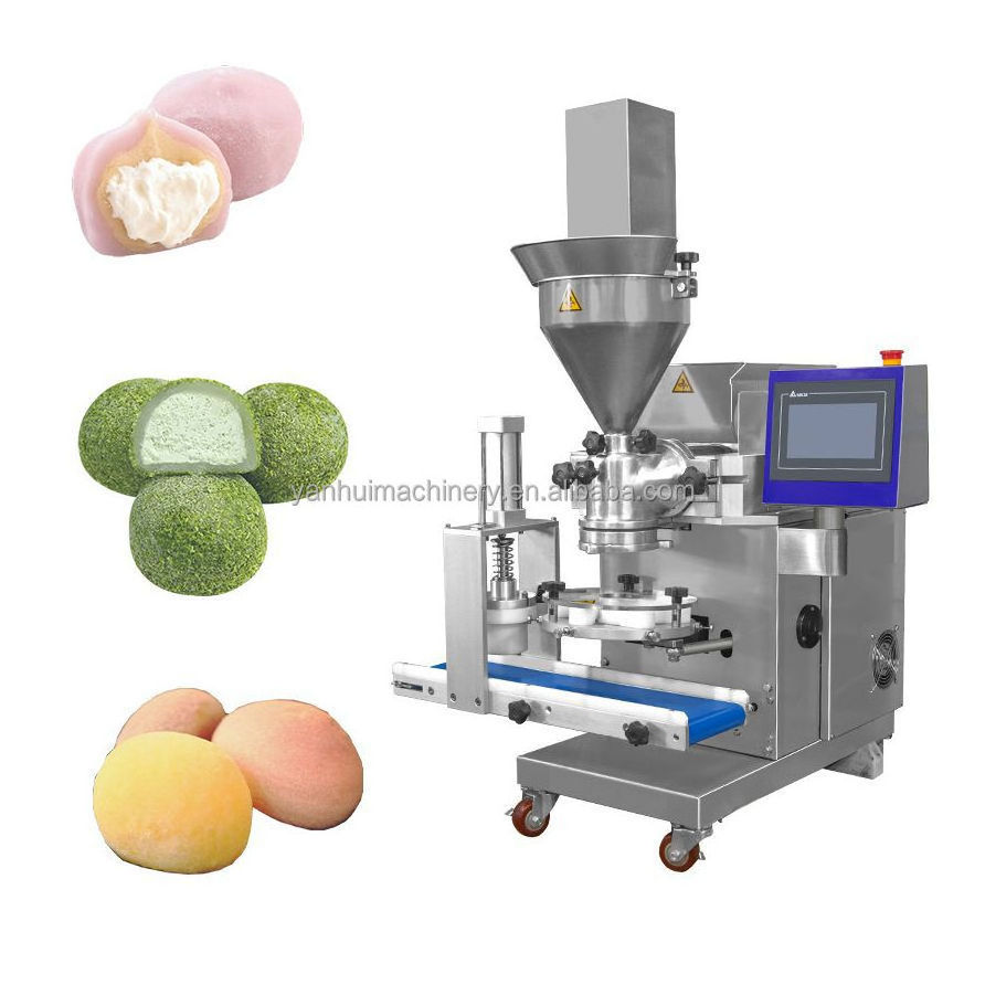 Multifunctional stuffed maamoul/ice cram mochi/kubba/coxinha/tamale/churros making machine small encrusting machine