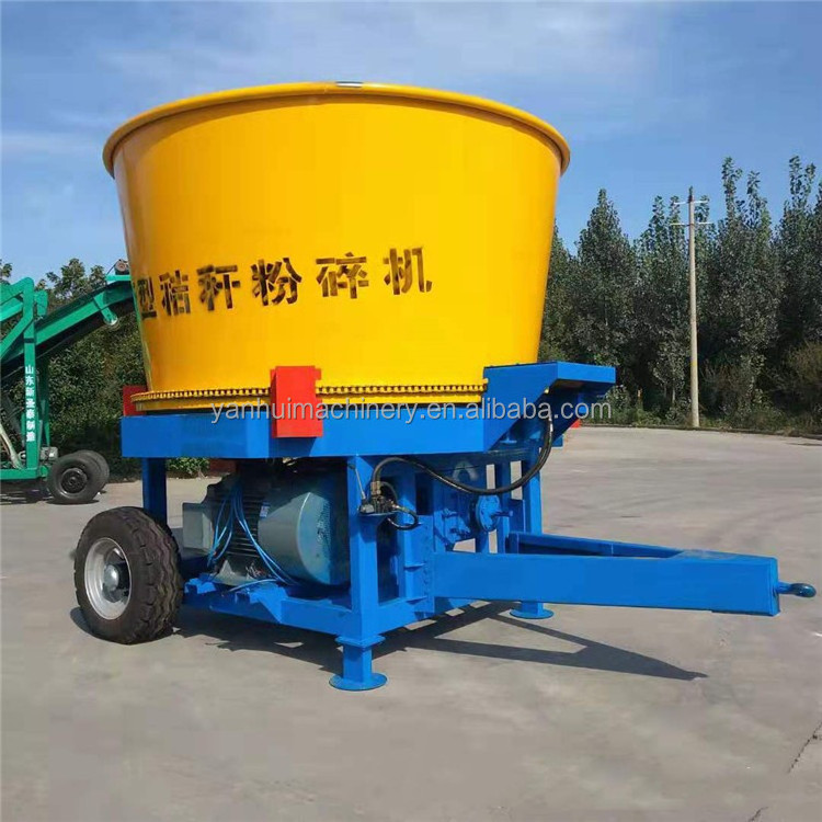 High Quality Hay Bale Shredder Corn Straw Bale Tub Hammer Grinders