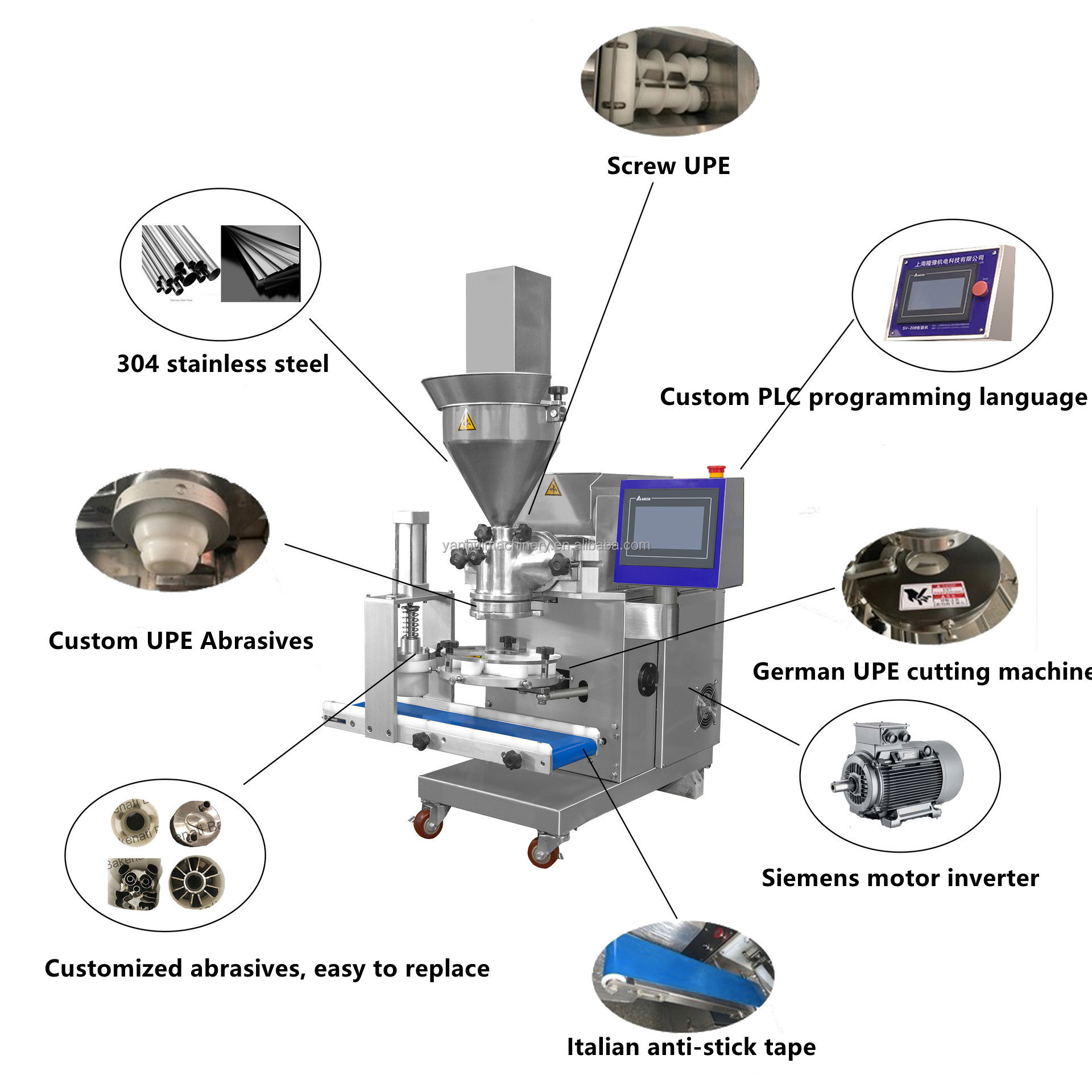 Multifunctional stuffed maamoul/ice cram mochi/kubba/coxinha/tamale/churros making machine small encrusting machine