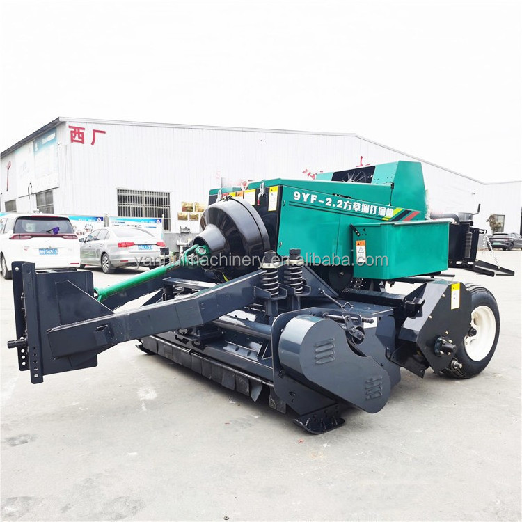 Animal Husbandry Machinery Pickup Device Square Straw machine Baler square pine straw baler for sale