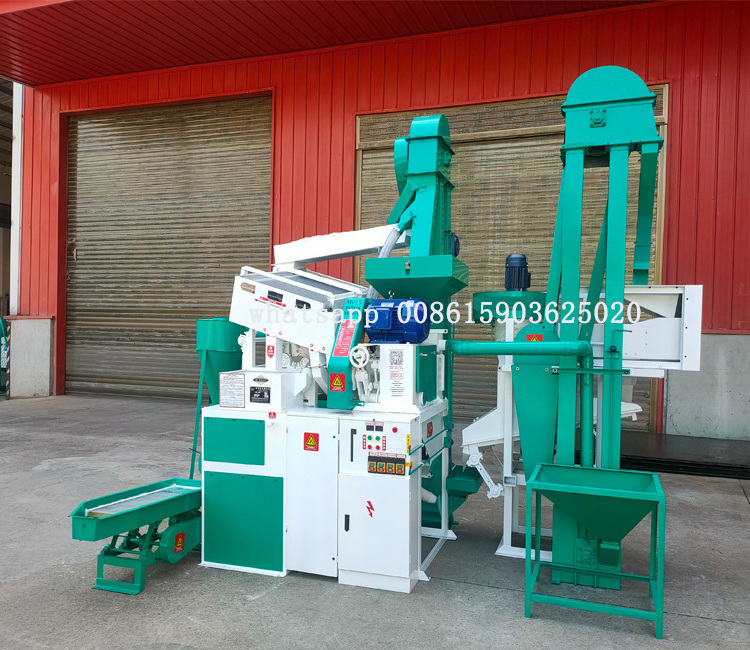 15 Tpd small Complete Set Combined Rice Mill Processing Machine ...