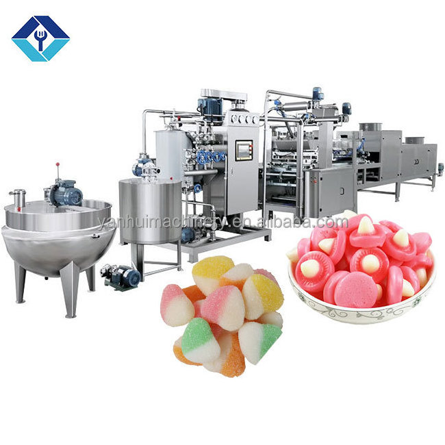 Multifunctional jelly gummy candy depositing line marmalade toffee candy making machine