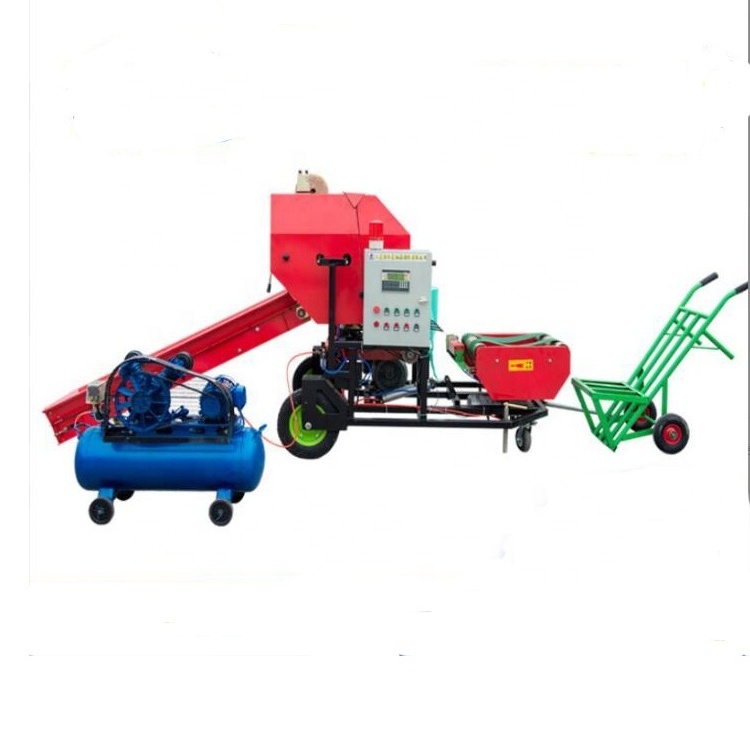 Widely used Automatic Mini Foage Silage Round Baler Packing And Wrapper Machine For Sale