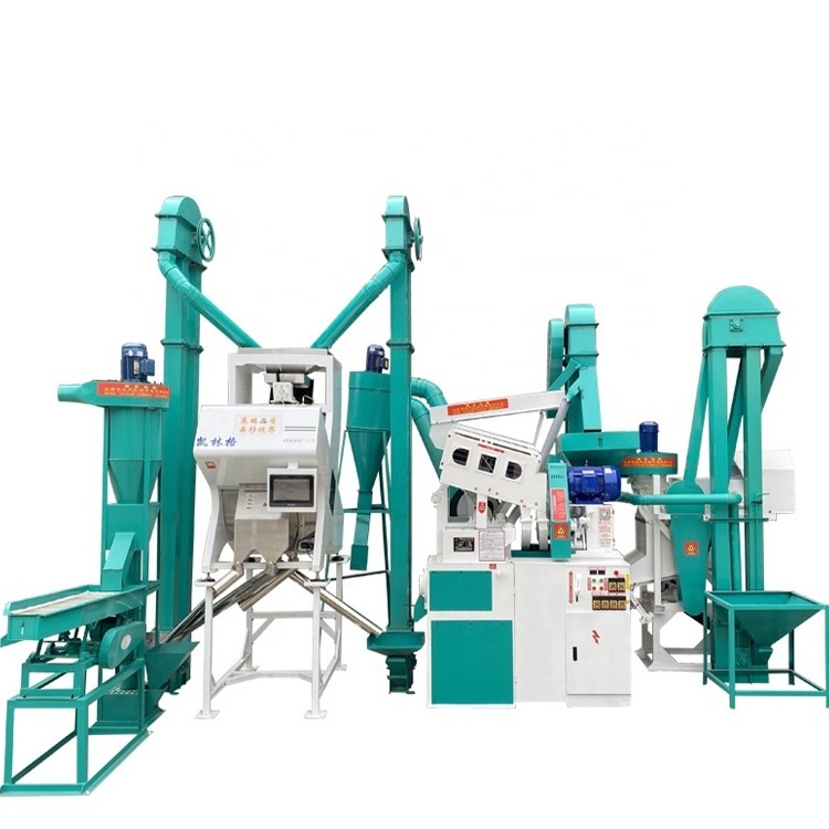 15 Tpd small Complete Set Combined Rice Mill Processing Machine Parboiled Rice Milling Machine And Polishing Machine