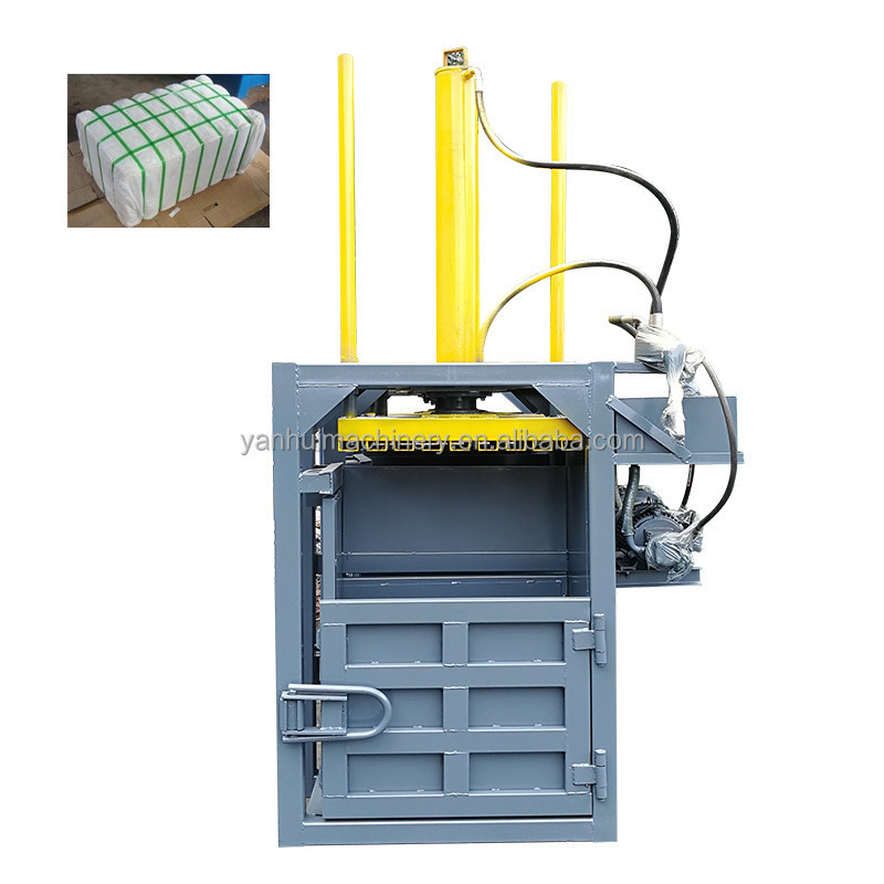 Hydraulic plastic bottle baling press machine/Small Business compactor for waste paper, recycling cardboard baler