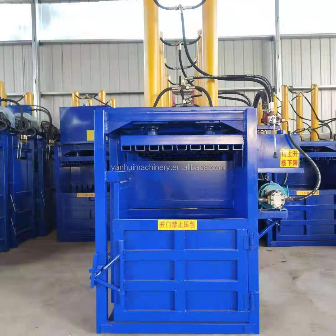 Hydraulic plastic bottle baling press machine/Small Business compactor for waste paper, recycling cardboard baler